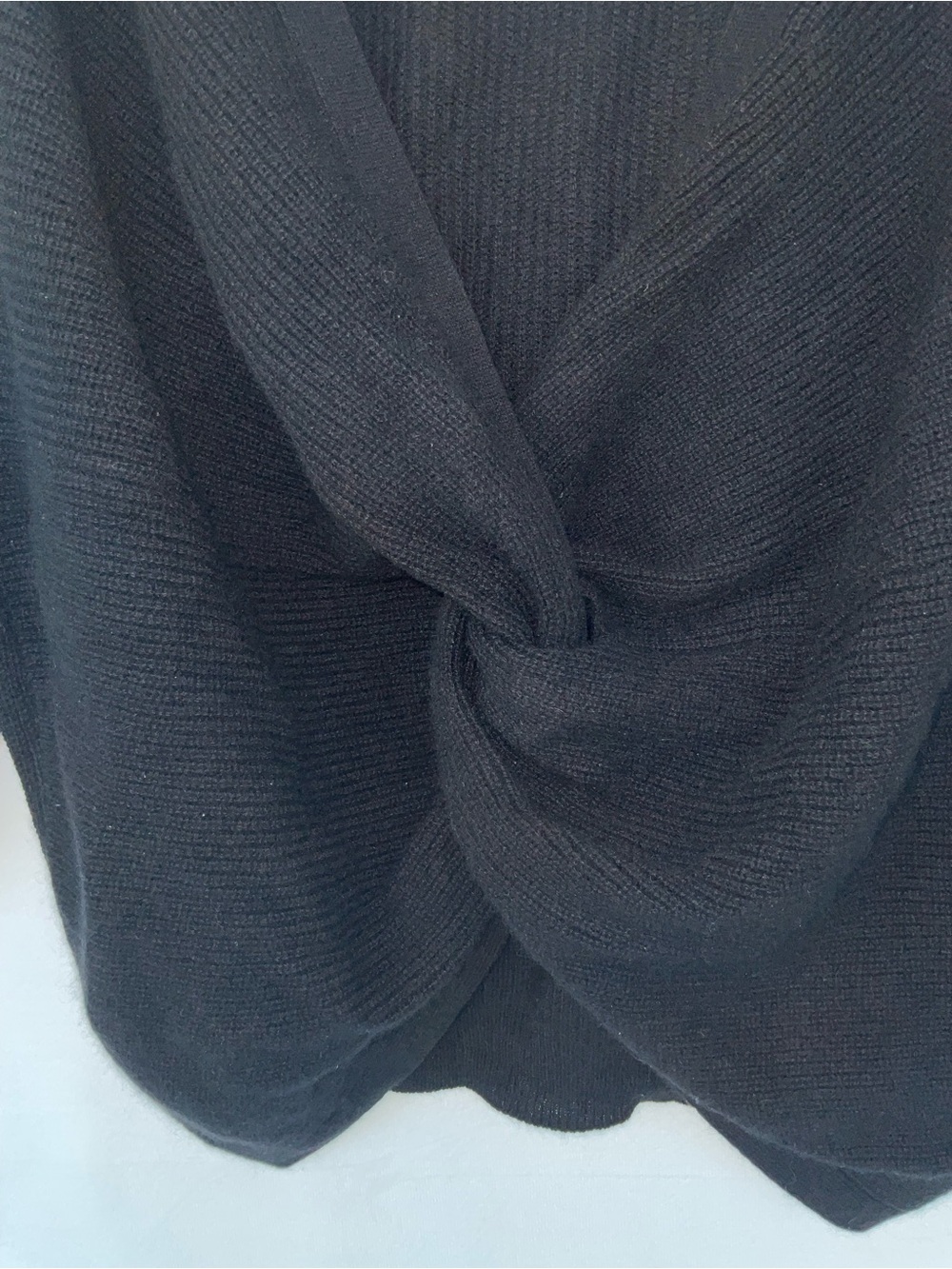 ba&sh Black Twist-Back V-Neck Sweater - Picture 4 of 8